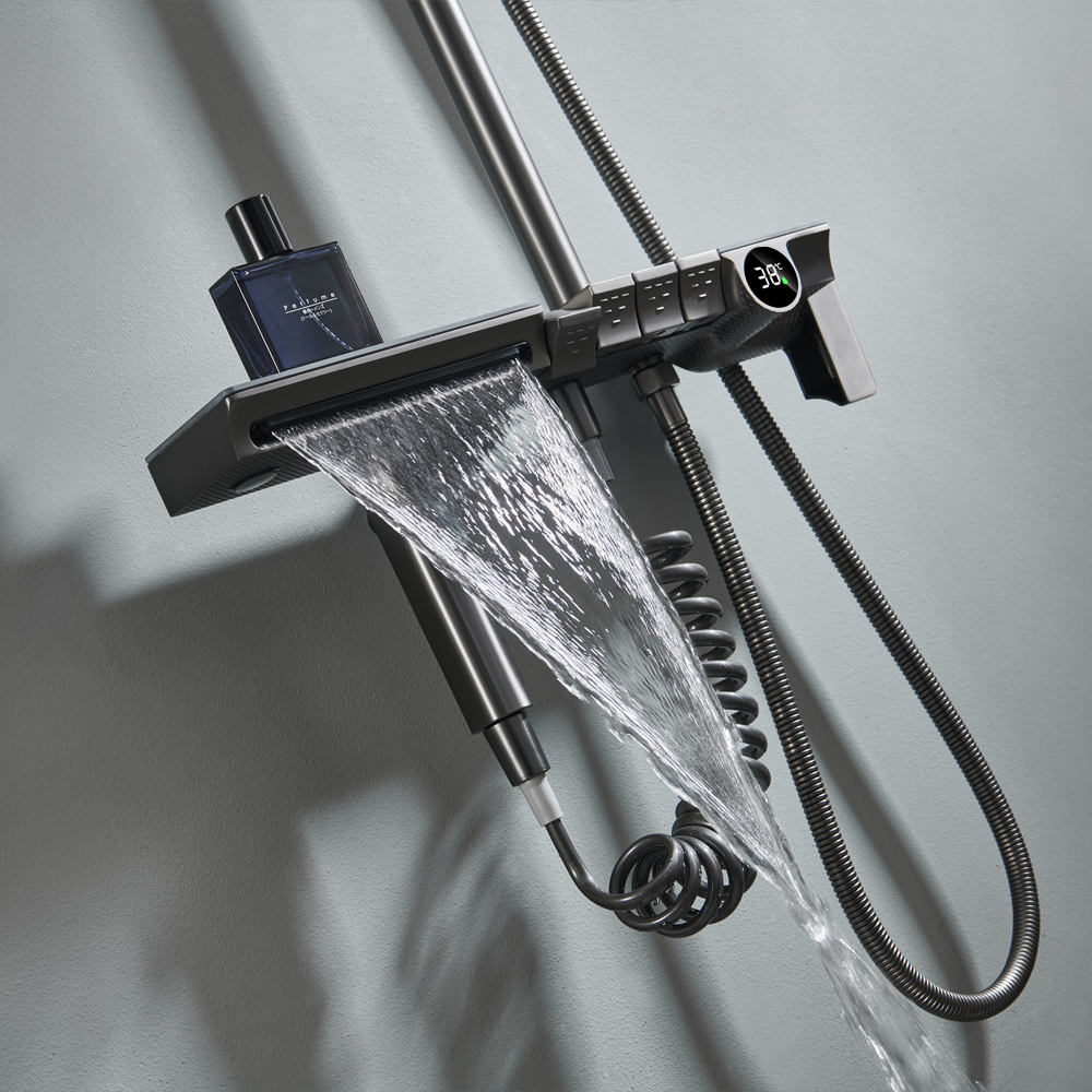 Thermostatic Shower System with Temperature Display