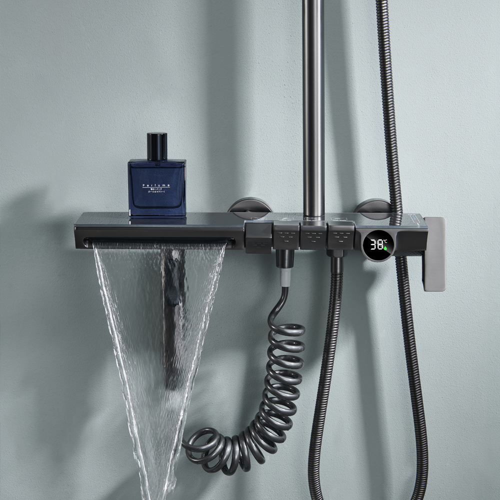 Thermostatic Shower System with Temperature Display