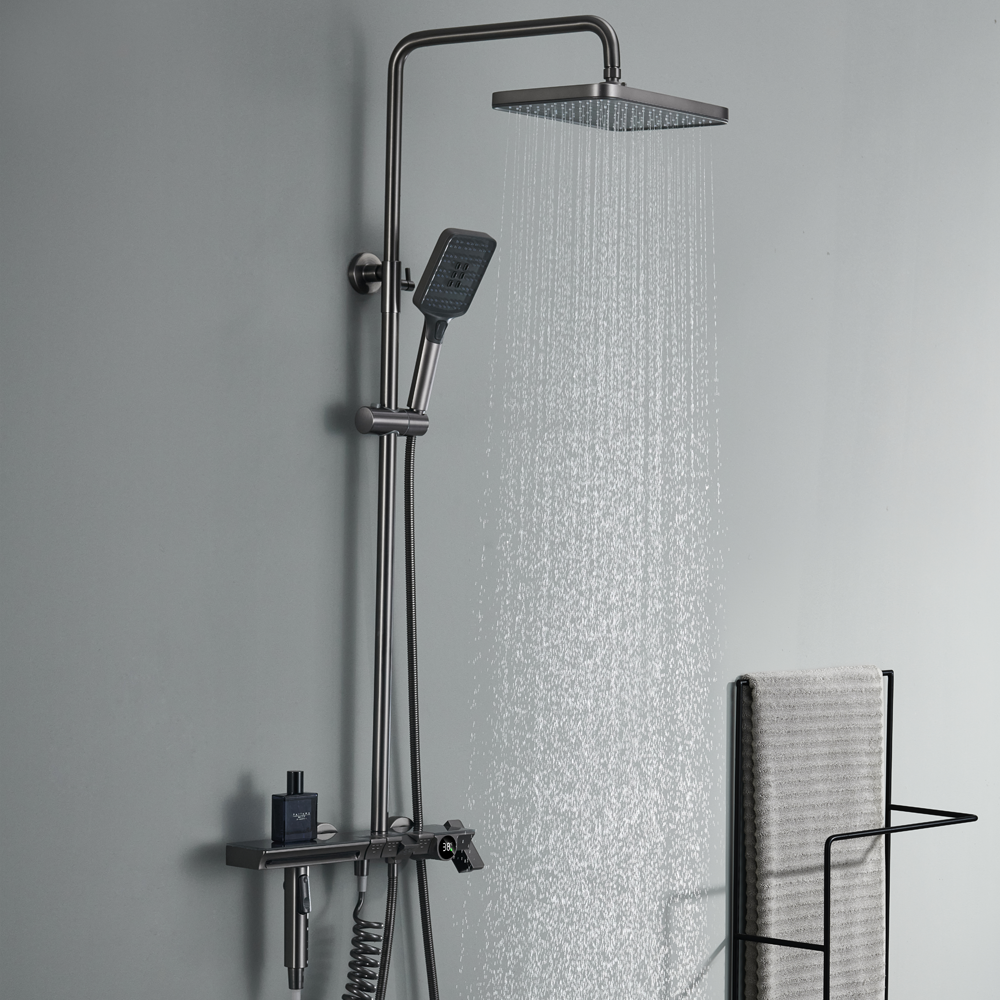 Thermostatic Shower System with Temperature Display