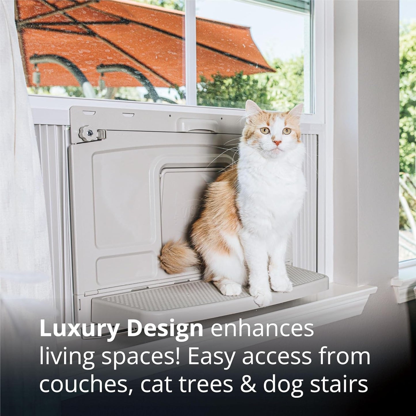 Window Mounted Cat Litter Box, Perch & Catio