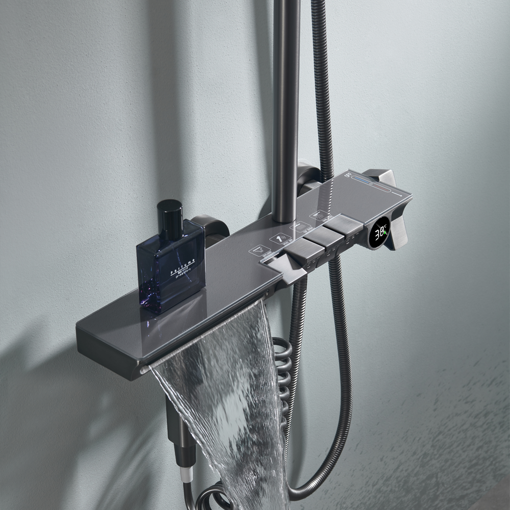 Thermostatic Shower System with Temperature Display