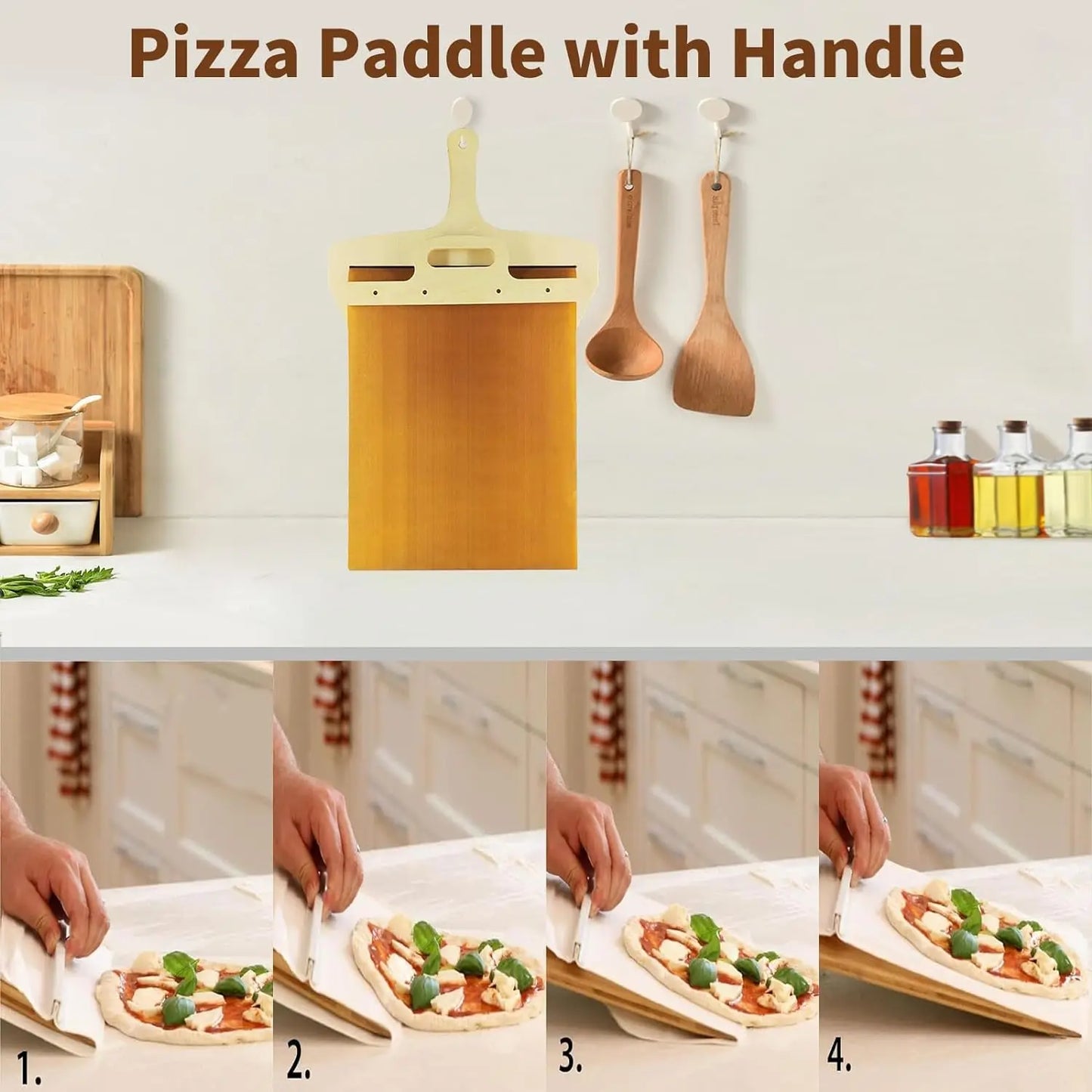 PizzaGlide™ | Schuivende pizza schep plank